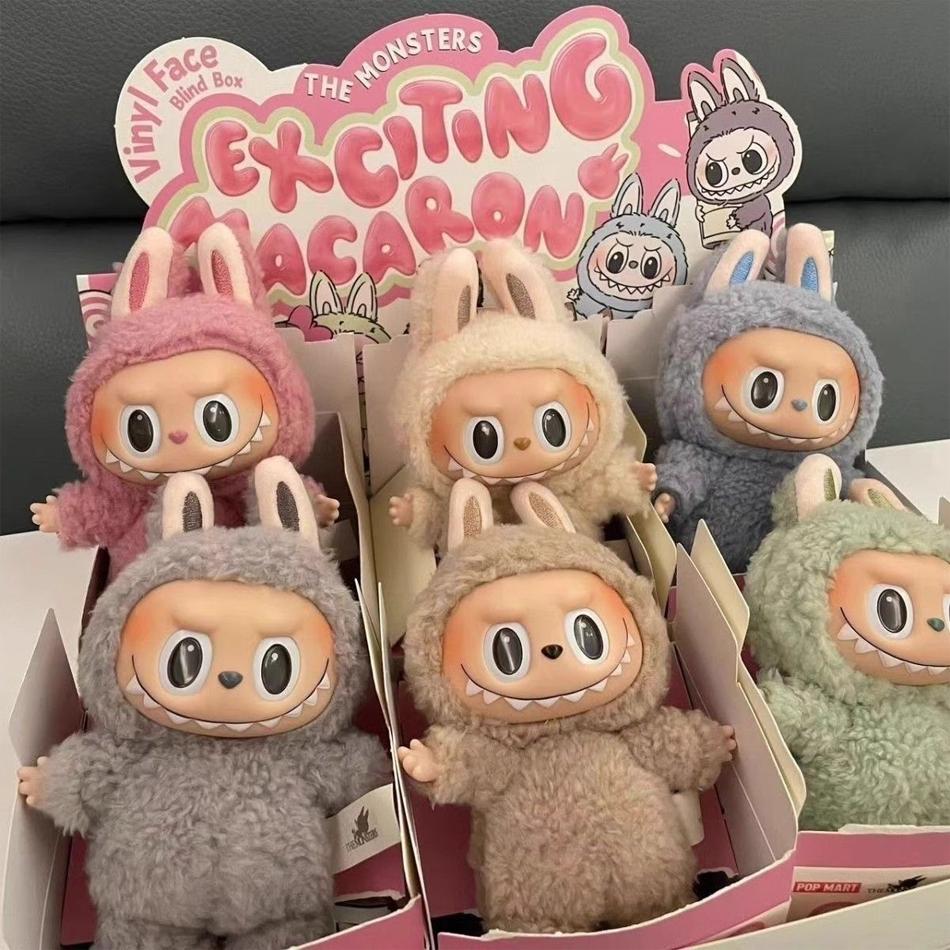 Labubu The Monsters Blind Box Spielzeug Macarone Kawai Überraschungstüte Figur Modell Tasche Geschenk Hohe Qualität Niedlich Weihnachtsgeschenk 1:1 Replik