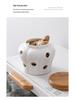Creative Ceramic Storage Jar with Ventilation for Garlic, Ginger, and Chili Peppers