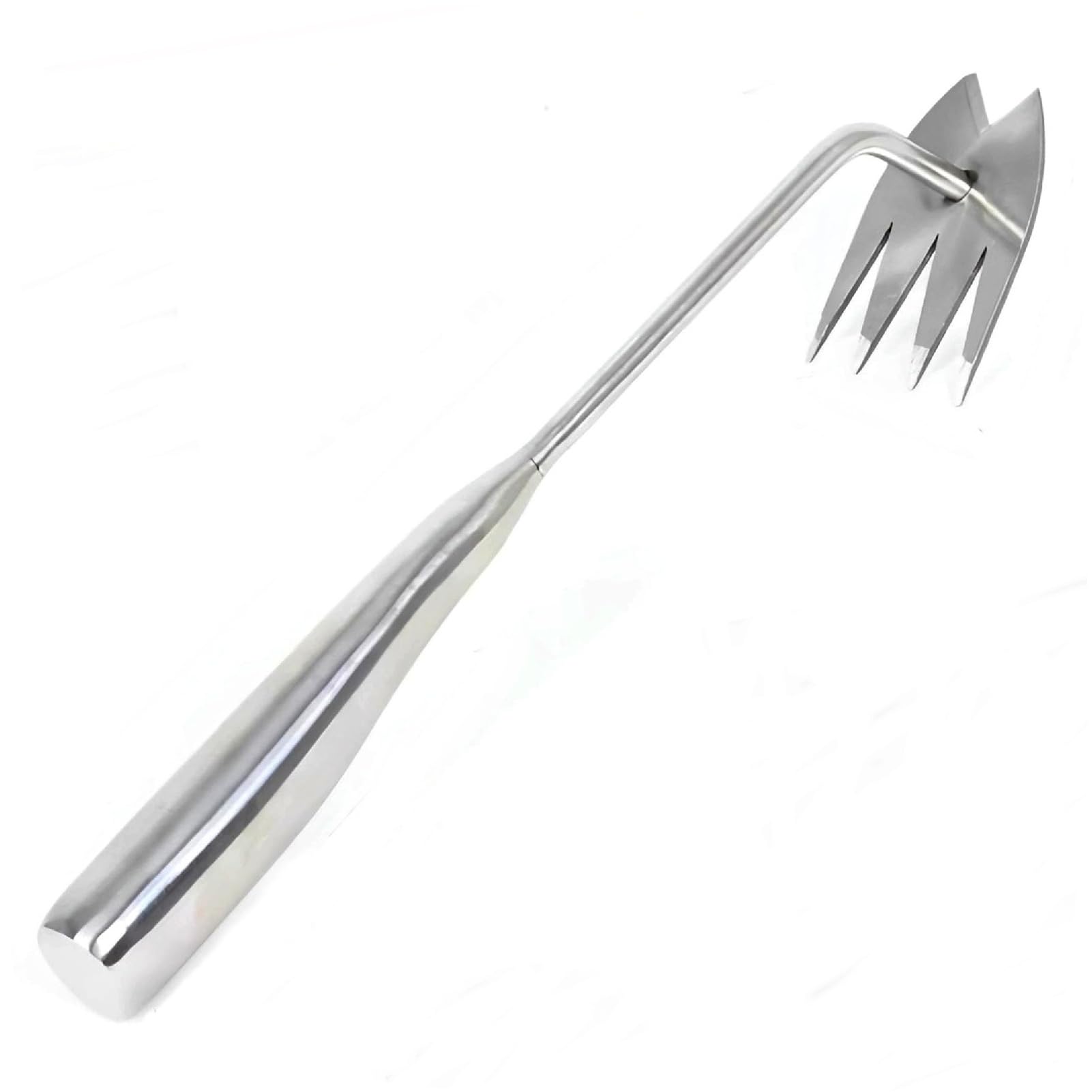 

ZERONOWA Weeding Tool, Weed Puller, Root Puller, 4-Prong, Stainless Steel, Lightweight, Weed Removal Tool, Gardening Supplies (1)