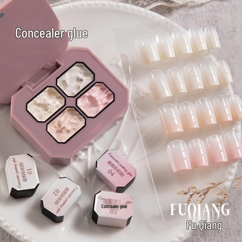 

Nude Gel Nail Concealer: Pat Pat Solid Color for Free Edge Coverage & Salon Finish