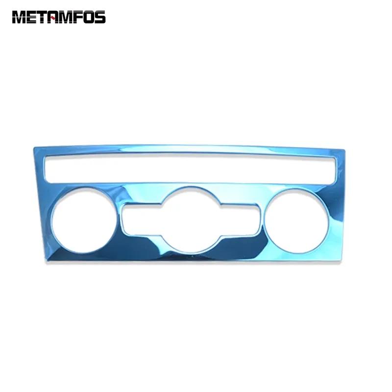 For Volkswagen VW T-Roc TROC 2018-  Carbon Fiber Air Condition Adjustment Switch Panel Cover Trim Interior Accessories