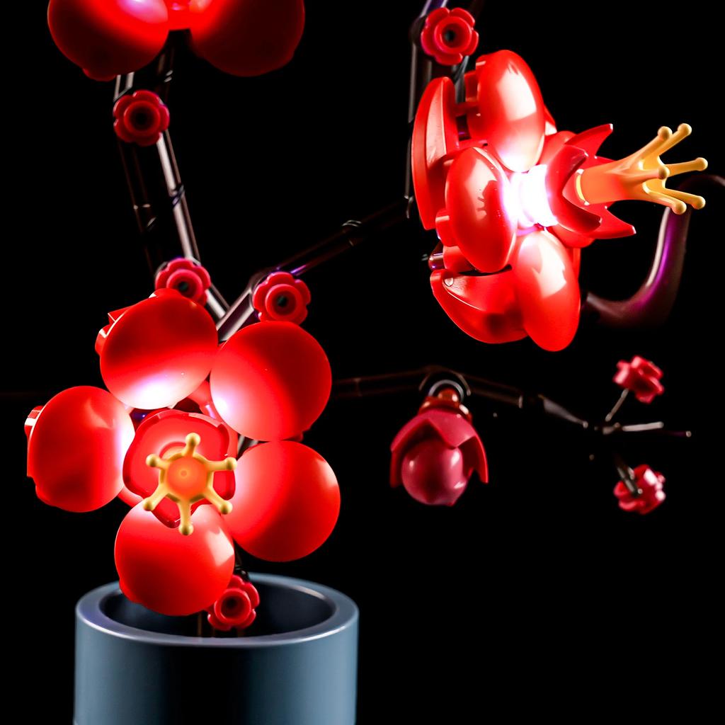 Flower Plum Blossom Led Light Kit For 10369 The Creator Botanical Collection Not Include Building Block (Only Lighting Set)