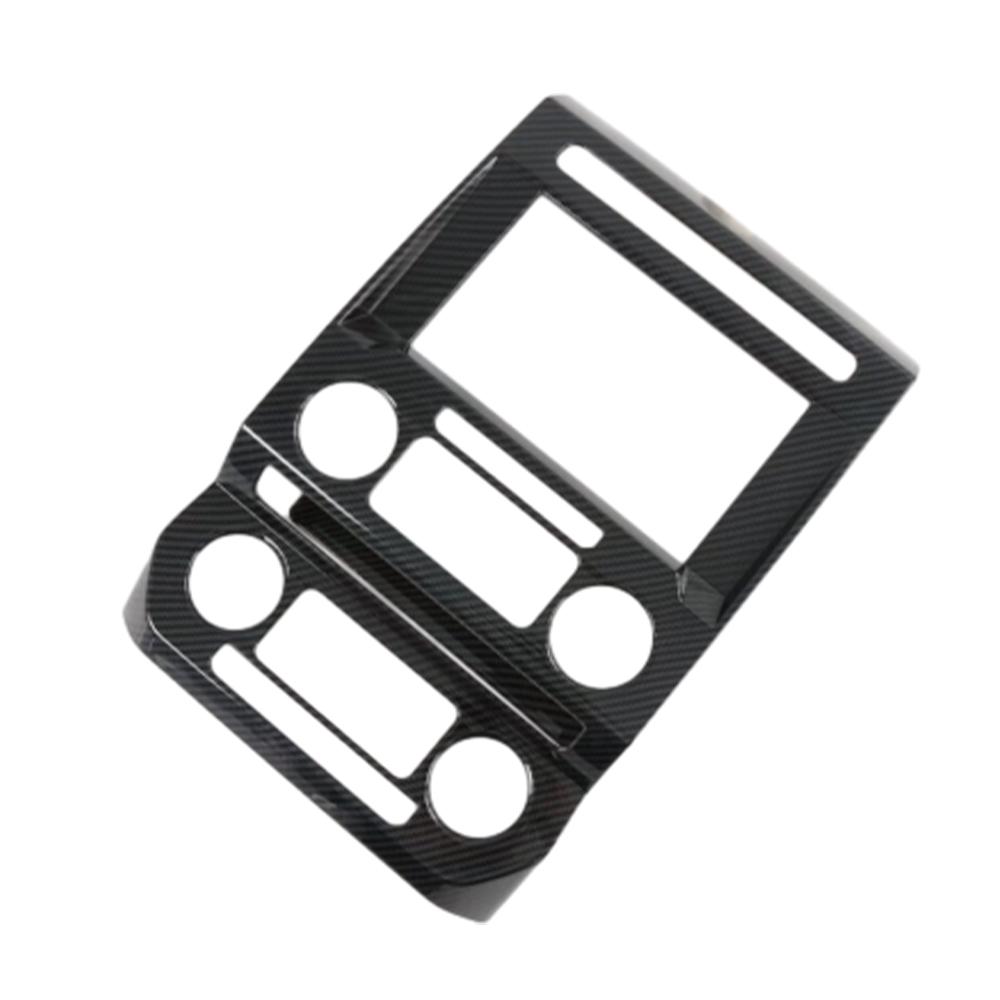 ABS Carbon Fiber Inner Navigation Frame Cover Trim For Ford Raptor 2015-2019