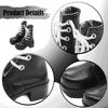 1/ Doll Shoes Photo Props PU Leather Cool Trendy Casual Mini Miniature Model Boots for Female Action