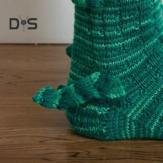 Crocodile Socks Novelty Shark/Croc Biting Leg Floor Socks Winter Home Warm Knitted Animal Socks for Men And Women