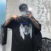 Unisex Tshirts Summer Streetwear High Street Gothic Skull Tshirt Loose Oversized Shortsleeved T Shirt Dark Anime Unisex Y2k Top