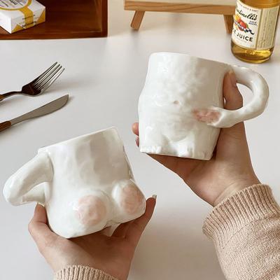 Funny Ceramic Mugs Coffee Cups Personality Coffee Cup Milk Tea Water Cups Creative Pinch Belly Cup Mug Drinking Coffee Mugs