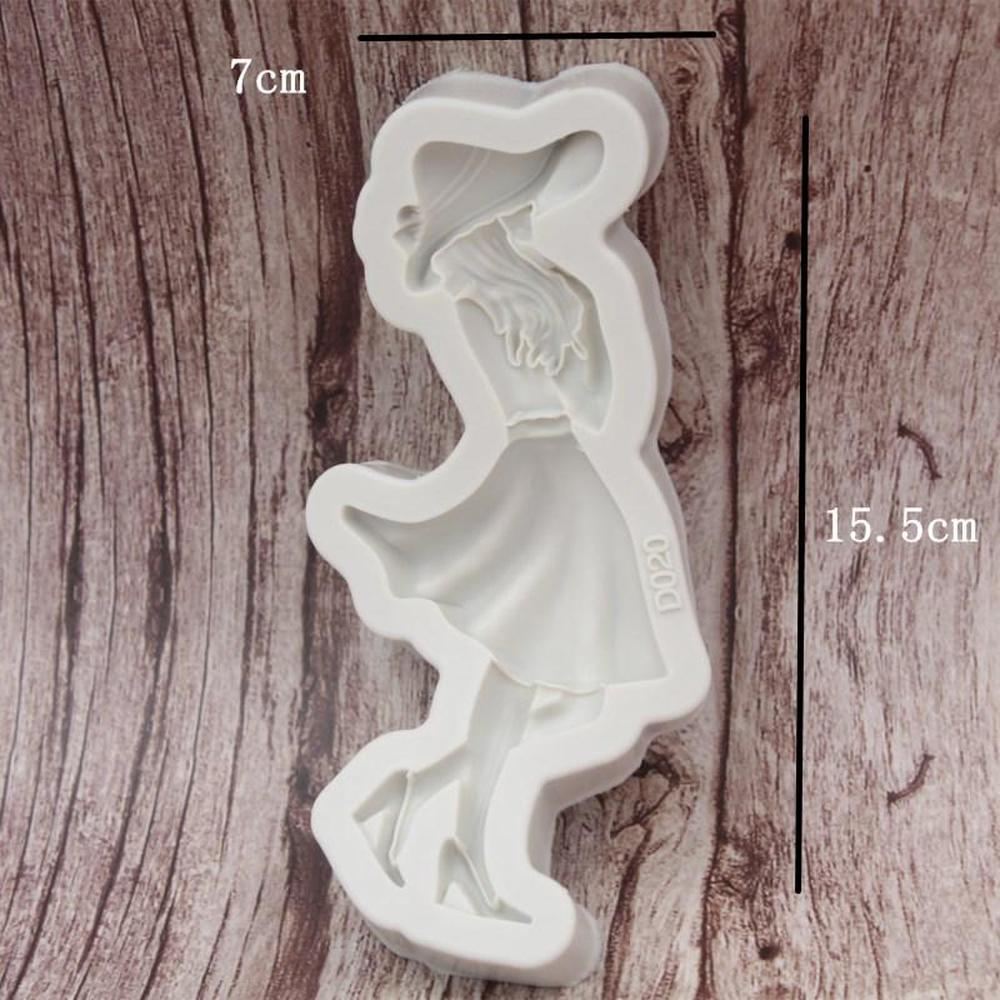 

Силиконовая форма, 4 стиля, модная форма для девочек, форма для помадки, инструменты для украшения торта, шоколадная форма, инструменты для выпечки