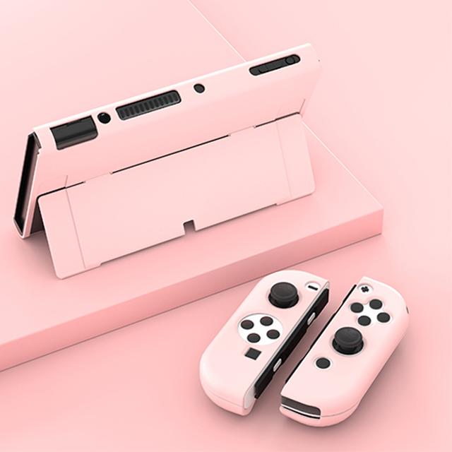 3In1 Protective Case Clear Cover For Switch Oled Case Dockable Clear Shock-Absorption Protector Nintendo Switch Oled Joycon Case