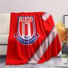 Stoke City Football Club Flanelldecke mit Aufdruck, Hohe Qualität, Bequem für alle Jahreszeiten, Heimdekoration, Wärme und Komfort