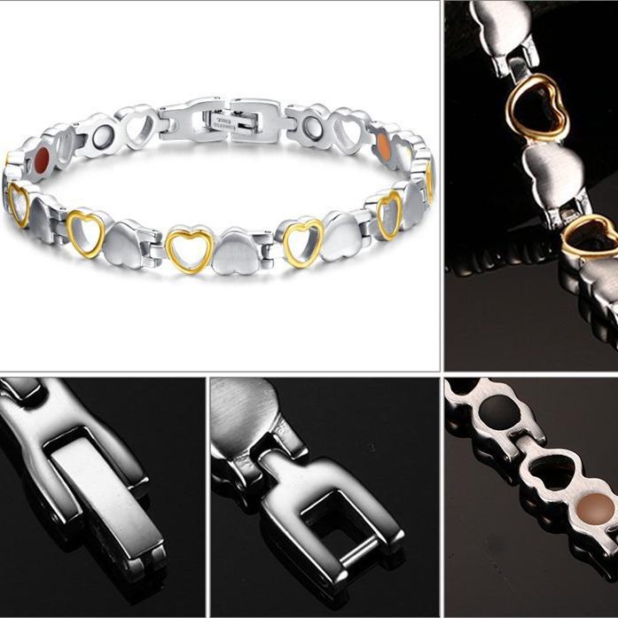 European & American Style Detachable Rhinestone Magnet Bracelet for Men & Women