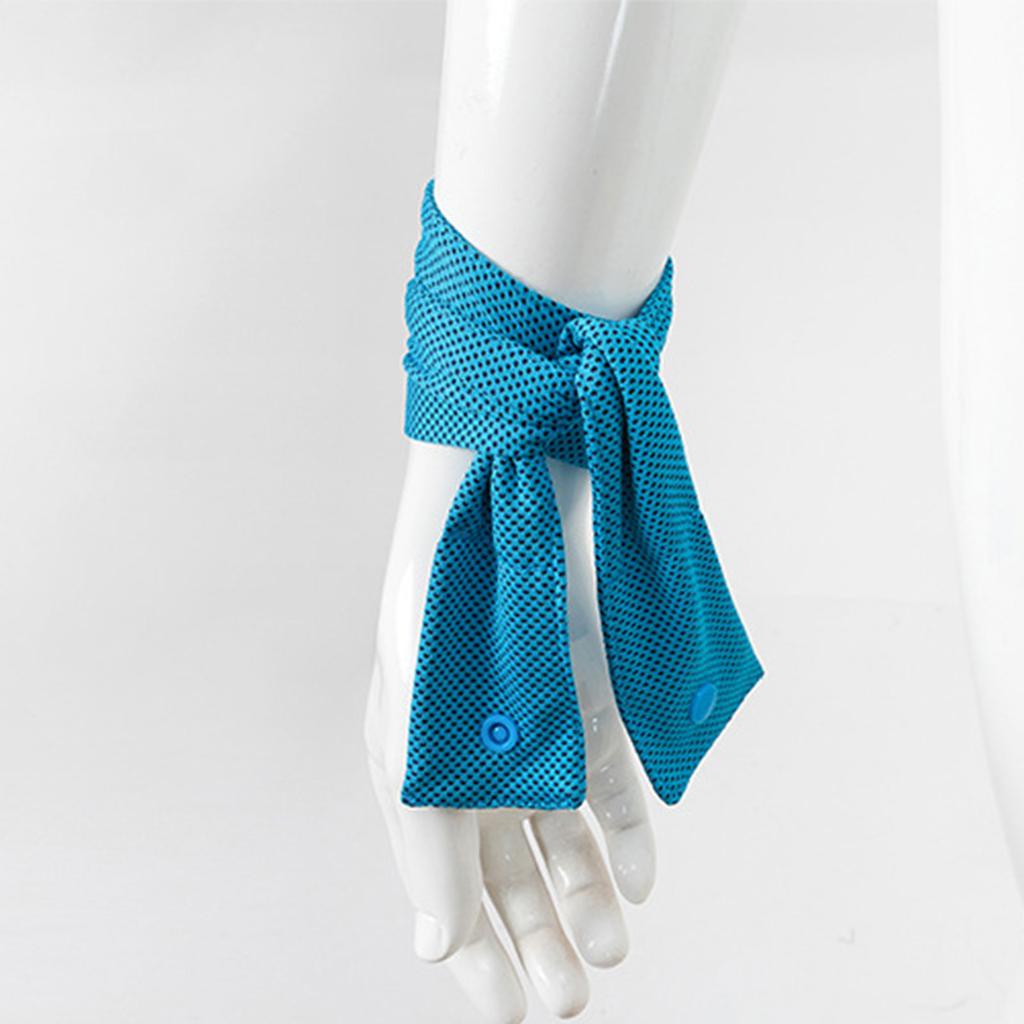 Reusable Cooling Scarf For Sports Outside Activities Immediate Chill Sensation Neck Wrap Lightweight Nylon With Cooling Bead Design