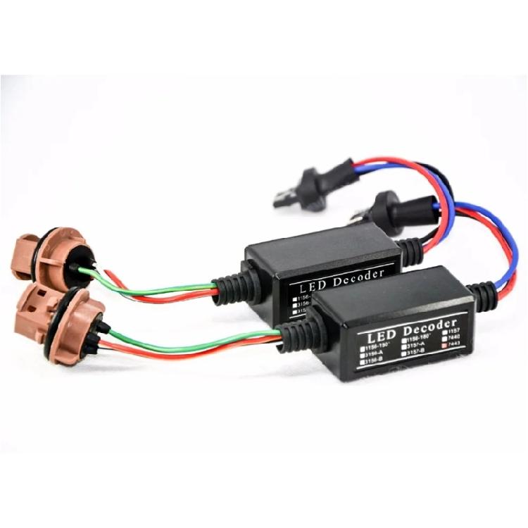 T20 7443 LED Error Corrector ABS LED Light Decoders LED Bulb Error Canceller Easy to Use for Automotive Lighting Solution