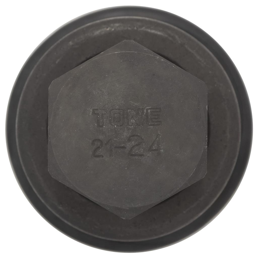 TONE Impact Hexagon Bit Socket 24mm Hexagon 2 Pieces (Interchangeable) 6AH-24H, 19.0mm (3/4") Drive, Size, Included.