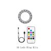 WS2812B DC5V Led Pixel Ring Individul AddressabIe Ring 5050 RGB WS2812 IC BuiIt-in Led ModuIe And 14Keys Lock USB  Controller