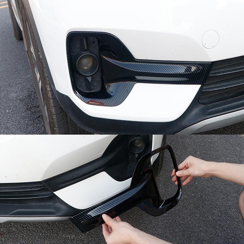 For Kia Seltos    ABS Front rear Fog light lamp Trim Cover Reflector Foglight Lamp Cover Sticker Accessories