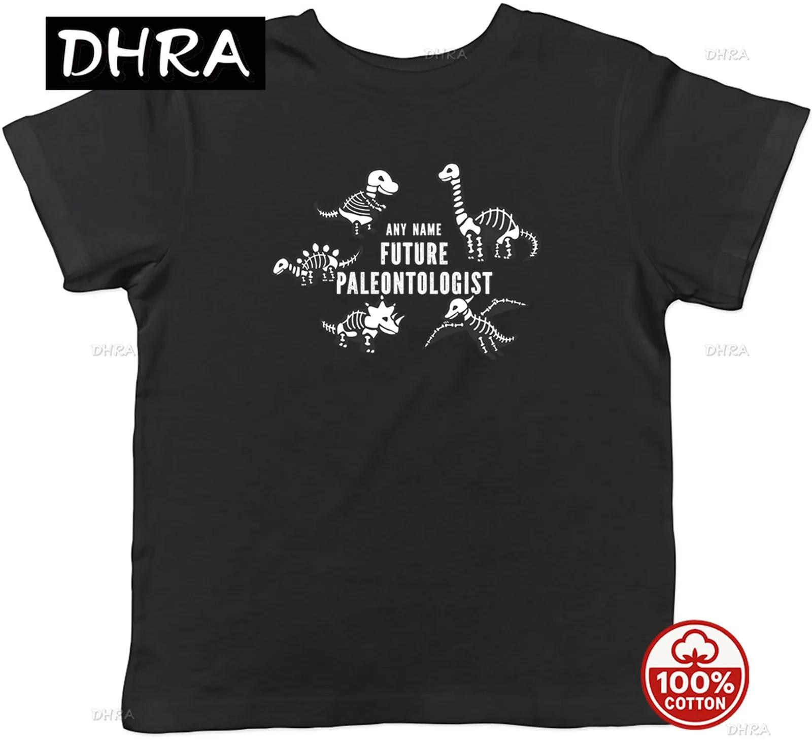 

Personalised Future Paleontologist Dinosaurs Kids TShirt Boys Girls Mujer for Vacation Chill Tee Hip Hop Unisex Shirt Y2K S