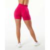 Seamless Side Jacquard Yoga Shorts Women Fitness Workout 3/4 Length High Waist Stretch Gym