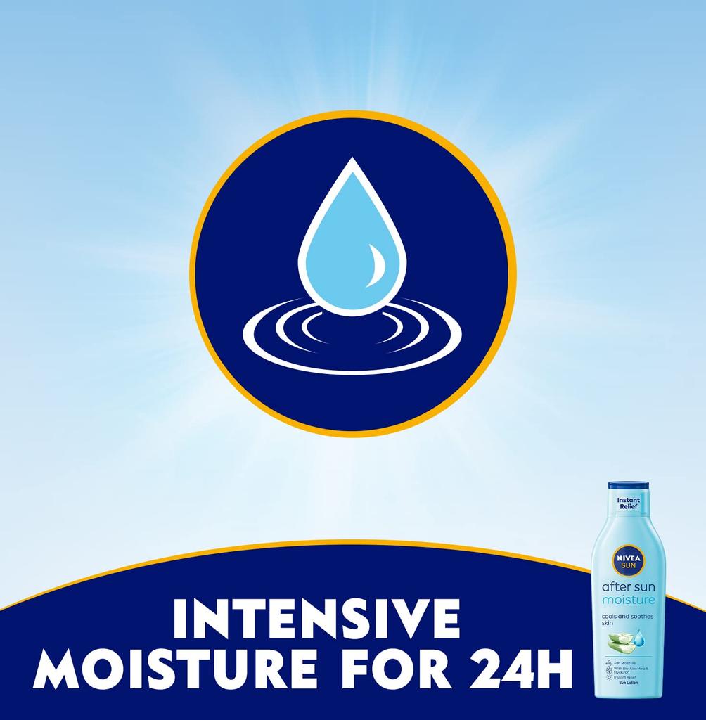 Nivea Sun Moisturising After Sun Lotion Aloe Vera 200 Ml