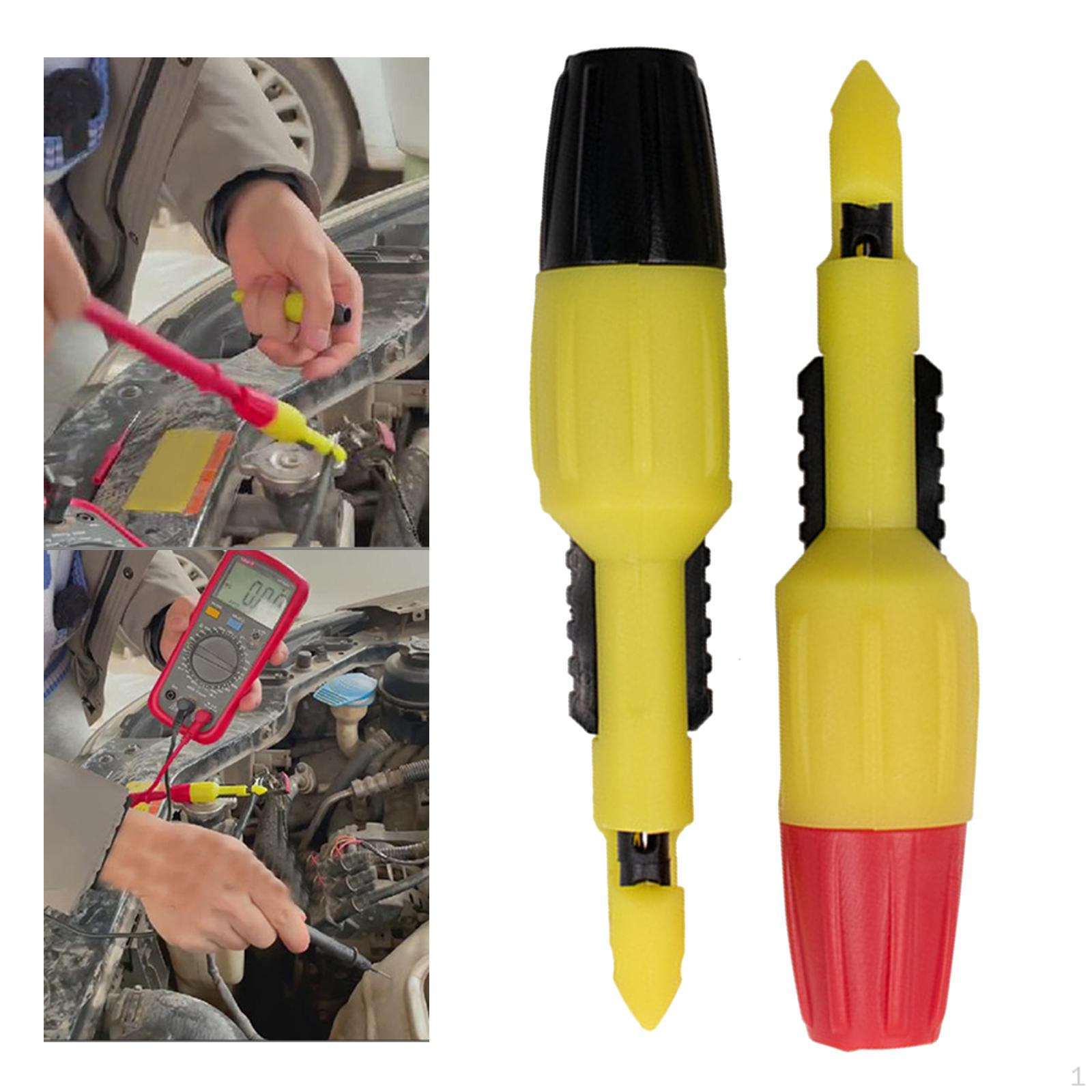 

2 Pieces Insulation Wire Piercing Probe Clip Fits for Multimeter Testing