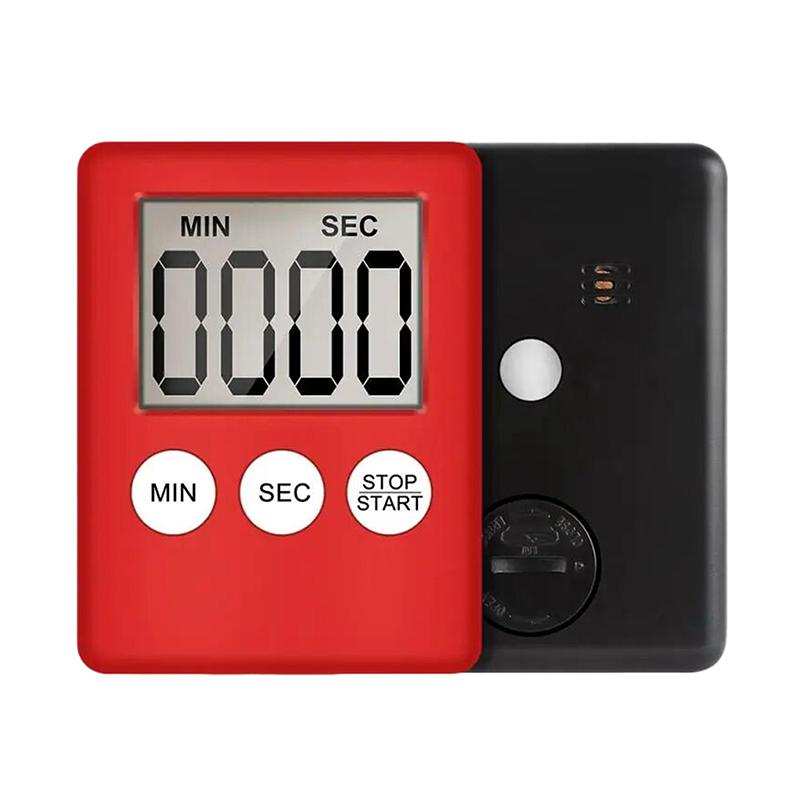 

1 шт. ЖК-цифровой кухонный таймер магнитный отсчет времени приготовления пищи таймер ясный громкий сигнал домашняя кухня кулинарные принадлежности красный