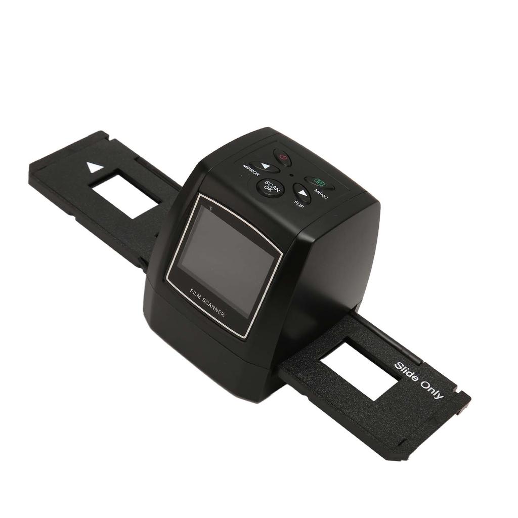 Film Scanner 2.36in TFT LCD 5MP JPEG Preview Playback Editing CMOS Slide Scanner for 35mm 135mm Color Black White