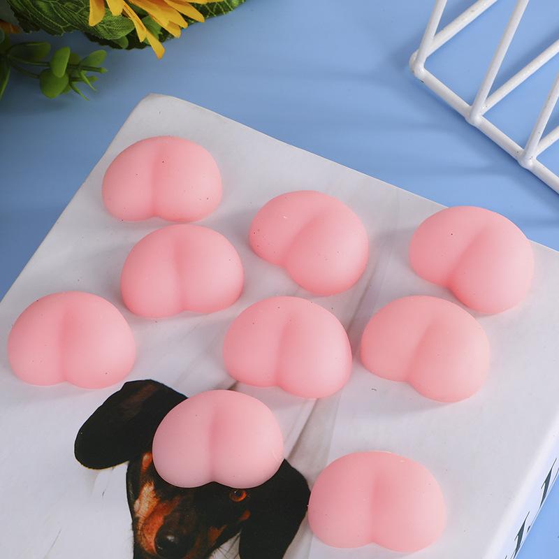 10/30/50 Fun Butt Mochi Squeezable 3D Stress Relief Peach Butt Stickers For Phone Decoration Accessories Toys