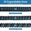 3X Stretch Braided Garden Water Hose EU Standard Brass Joint 250x2.5cm