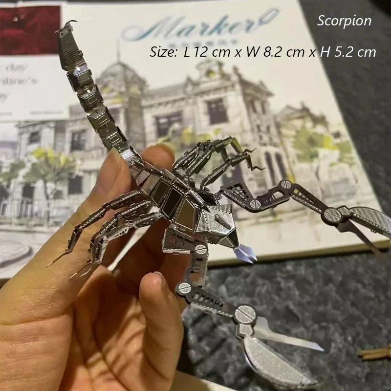3D Metal Puzzle insect Animal Ladybug Mosquito Butterfly Carp Assembly Model DIY Manual Puzzle Jigsaw Toys For Kids Adult