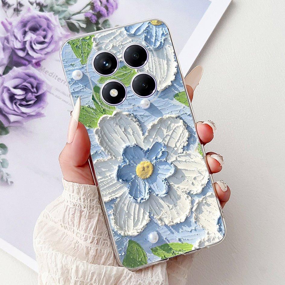 For Xiaomi Redmi Note 14 Pro 5G Case 2025 New Stylish Flower Soft Silicone TPU Phone Cover For Redmi Note 14 Pro+ Plus Protector