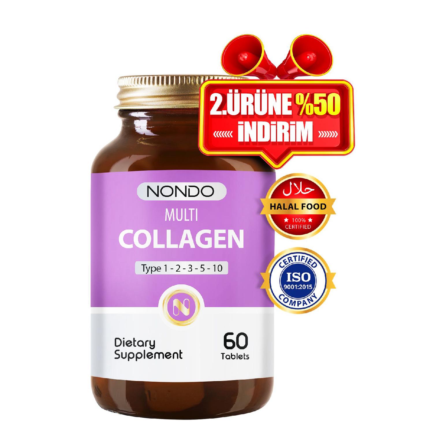 

Multi College 60 Tablets (5 Kinds Of Collagen 1-2-3-5-10 Hyaluronic Acid Biotin Selenium Zinc)