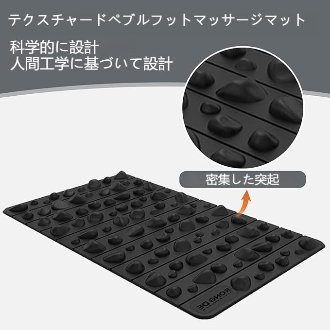 Foot Acupressure Mat Home Use Acupressure Pad with Ergonomic EVA and Finish Suitable for Slow Easy To Store and Perfect for Stone-shaped Design,