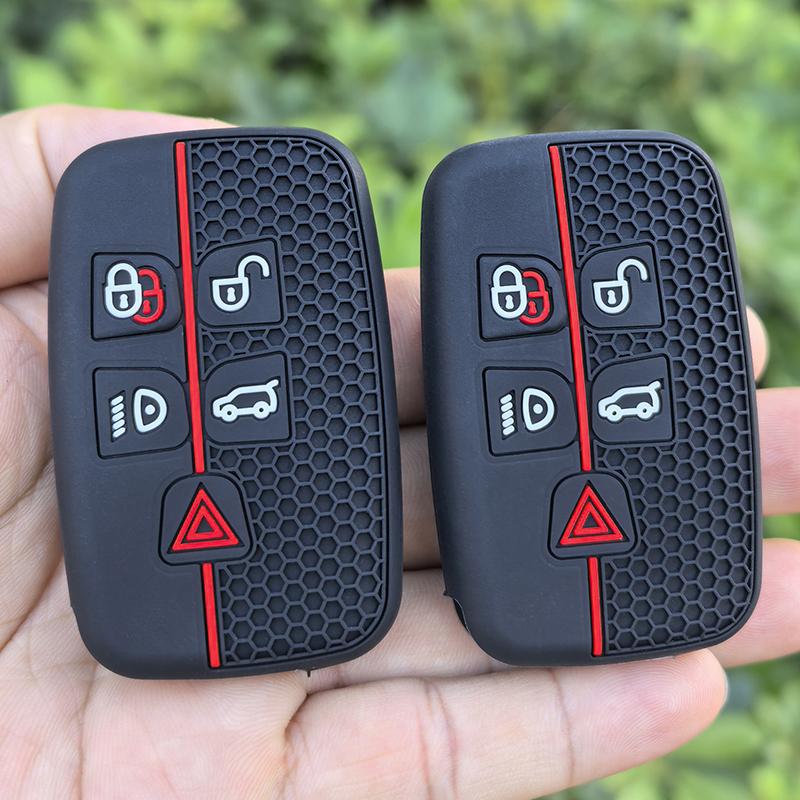 New Silicone Car Key Case Cover For Land Rover Range Rover Sport Velar Evoque Freelander2 Discovery Jaguar Xf Xj Xjl Xe