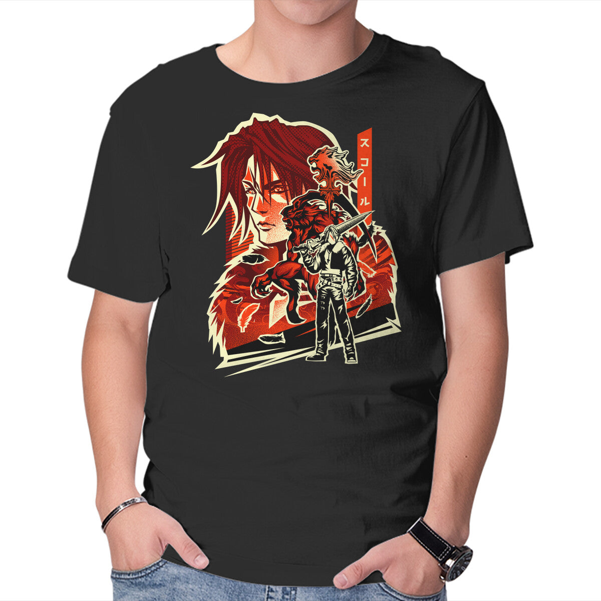 Unisex Crew Neck T-Shirt Gunblade Hero Graphic Short Sleeve Casual Tee XL