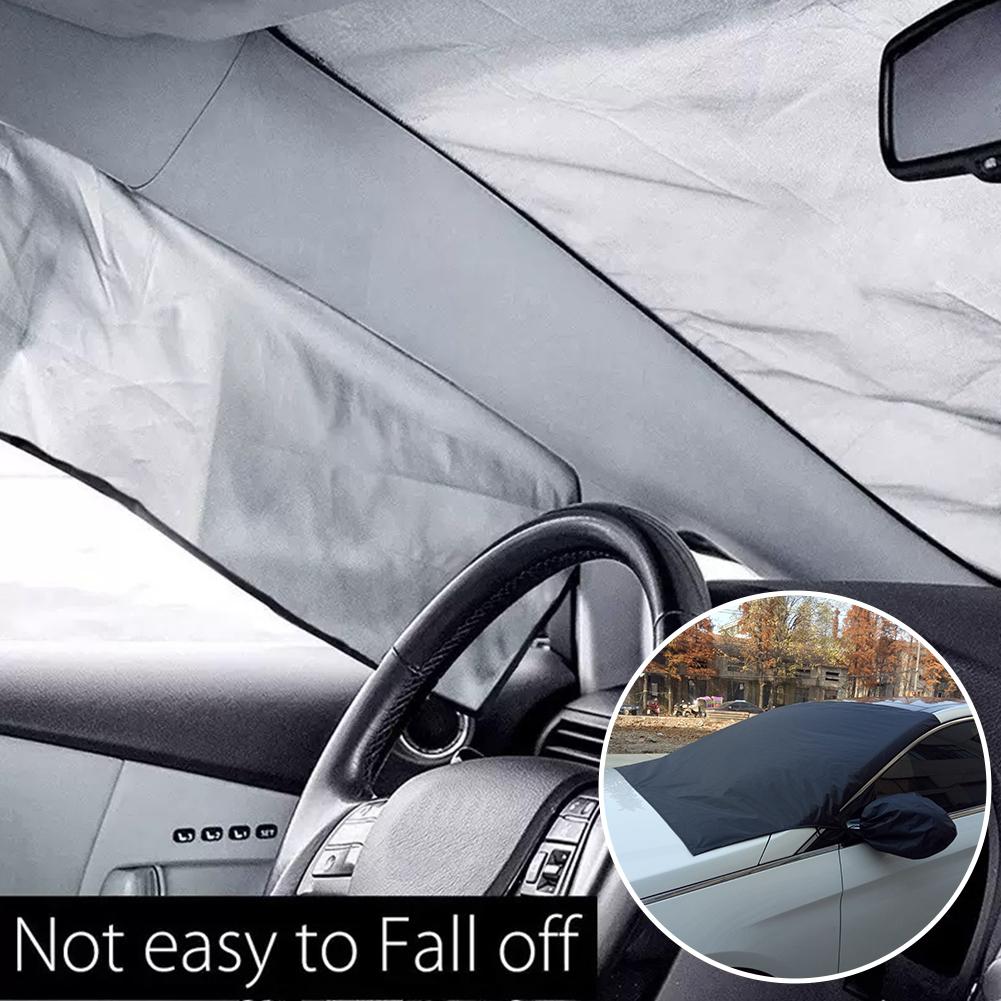 Car Snow Shield Magnetic Absorption Storage Bag Waterproof Sun Protection Cream Sunscreen Universal Fit Front Row All Models