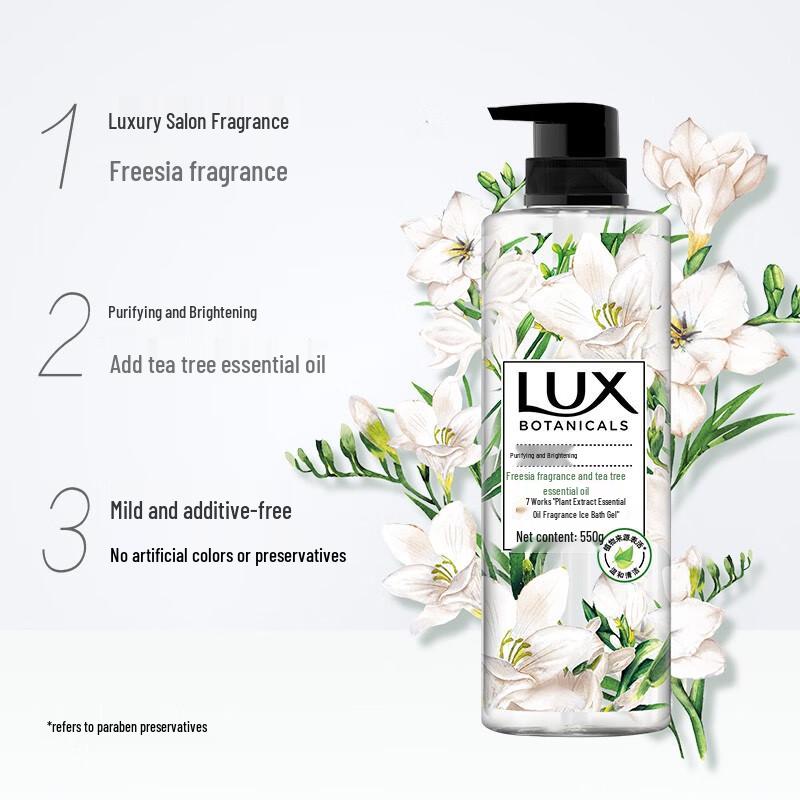 Luksusowy żel pod prysznic z olejkami eterycznymi Lux Botanical z frezją i drzewem herbacianym