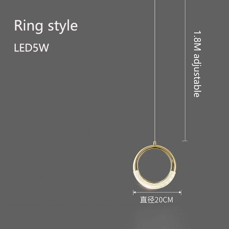 LED Moon Pendant Lights Nordic Indoor Lighting Art Lamp For Living Room Home Bedroom Bedside Decoration Hanging Lamps luster