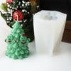 Santa Claus Christmas Tree Candle Silicone Mold Snowman Christmas Tree Candle Mold House Tree Candle Mold Christmas Decor Gift