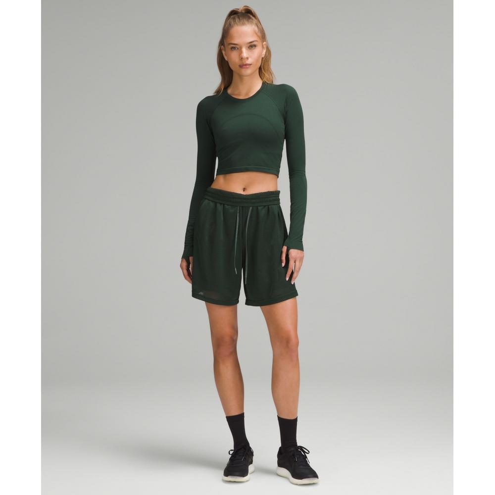 Lululemon Swiftly Tech Cropped Long Sleeve Shirt 2.0 Legacy Green Legacy Green