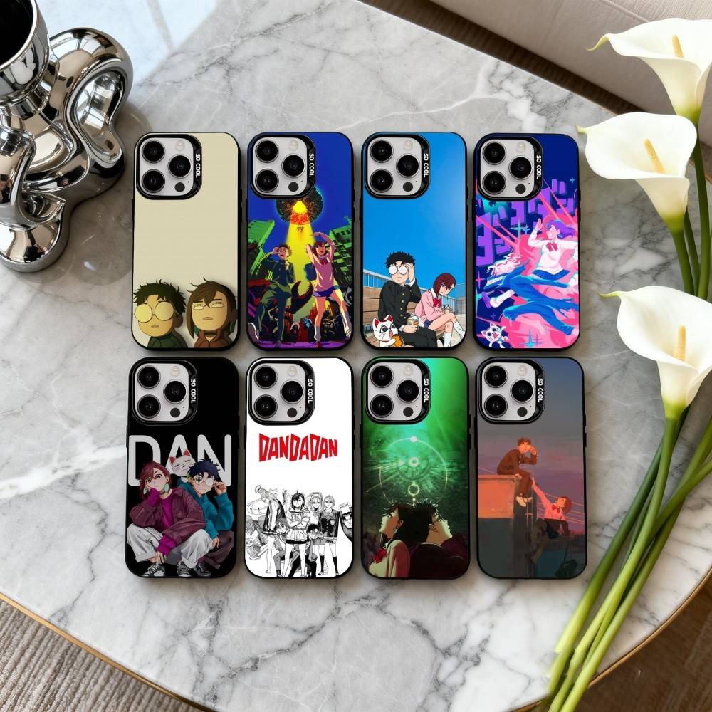 Web Manga D-DAN DA-A DAN-N Phone Case For iPhone17,16,15,14,13,12,11 Plus,Pro Max Black Candy Silver Plated Cover