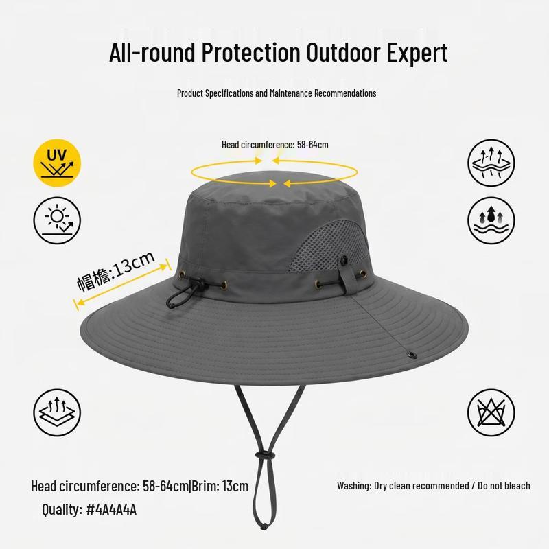 Unisex Outdoor Mesh Sun Protection Fisherman Hat