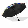 Fairy Tail Adventure Portable Automatic Umbrella Folding Umbrella with 8 Ribs Lightweight All-Season Umbrella for Travel Outdoor Accessory