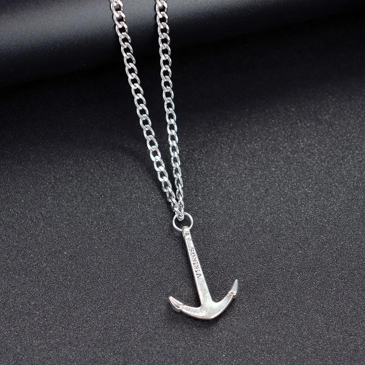

Retro trendy cool titanium steel necklace men s and women s hip-hop personality square brand cross pendant Japanese and Korean fashion street