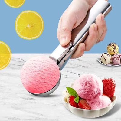 Ice Cream Scoop Stainless Steel Easy To Clean Perfect Circle Design Food Grade Dishwasher Safe Ice Cream Scoop