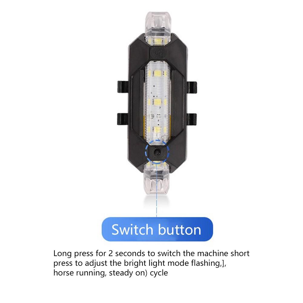 3.7V 90MAH Motorcycle LED Hazard Lights Light Aluminium