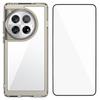 For OnePlus 12 5G Phone Case WANLONFENG XC Series TPU Acrylic Cover with Tempered Glass (Big Lens Hole)