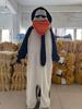 Elegante Pinguin-Pyjamas aus Korallenfleece - Warm, Dick, Einteiler für Studenten mit großem Fischkopf-Design, für drinnen oder draußen.