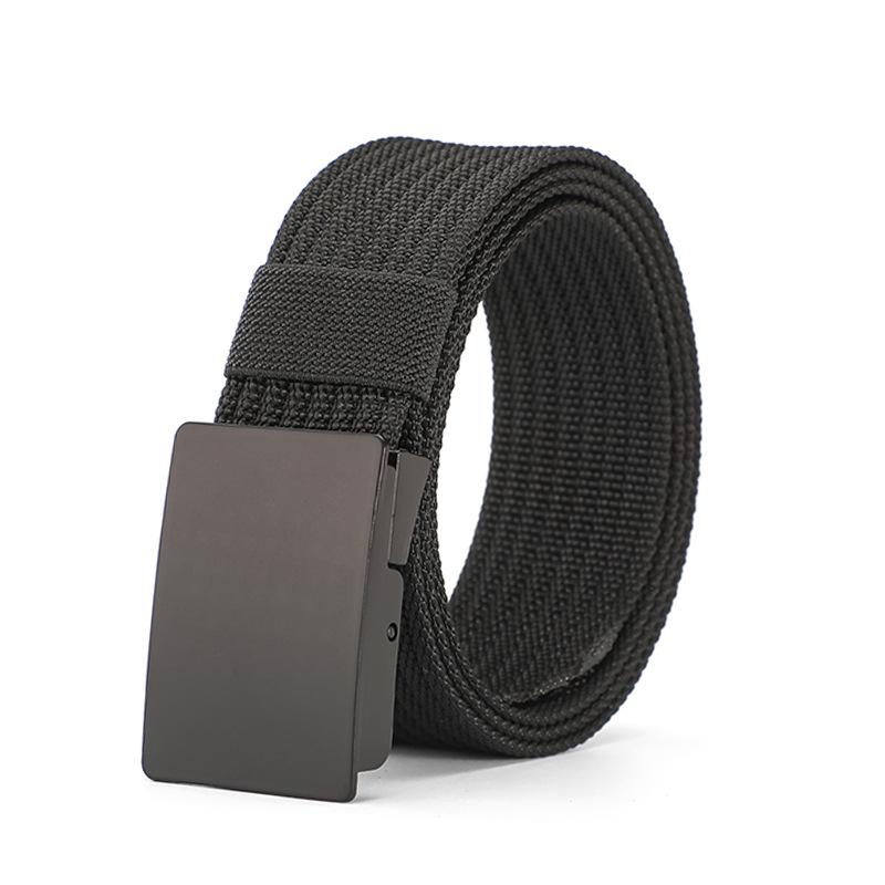 Cintura in Nylon Asciugatura Rapida Fibbia Liscia Allenamento Militare Outdoor Senza Denti Fibbia Automatica Cintura in Tela Intrecciata