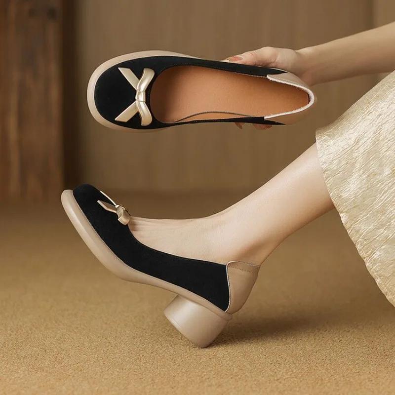 

Платформа Тупой носок Мэри Джейн Женские туфли На толстом каблуке Готический Японский стиль Лолита с бантом Блочный каблук Мода 39 40