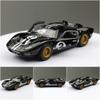 Toy Car Model 1/32 Scale 1966 Ford GT40 MKII Racing Rally Alloy Diecast Miniature Vehicle Collection Gift for Children Boy
